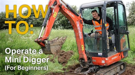 mini excavator digging tips|mini excavator controls run through.